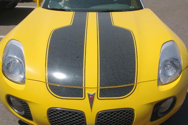 Pontiac with Racing Stripes
